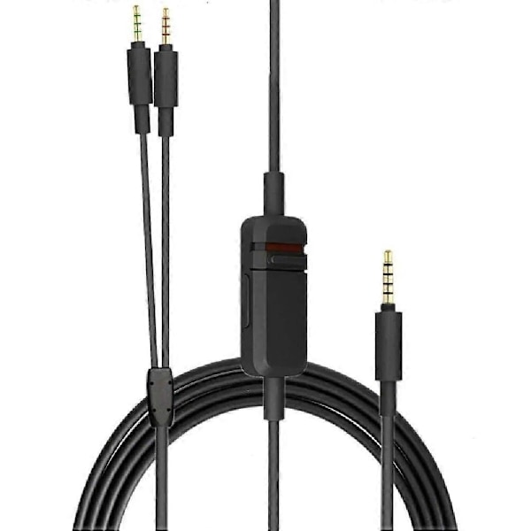 OFC erstatningskabel forlengelsesledning for Beyerdynamic MMX300 MMX 300 2. generasjons spillhodesett med mikrofondemping og volumkontroll (FMY)