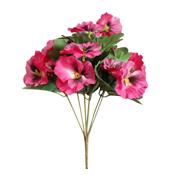 Sinknap 1 stk Kunstig Blomst Stemorsblomst Hage DIY Scene Fest Hjem Bryllup Håndverk Dekorasjon (FMY) Orange 16cm