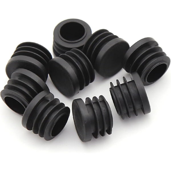20 st 28mm svarta plastpluggar, svarta runda rörkåpor, inre gavel för stolar Skrivbord Bord Fot Möbelrör (FMY)