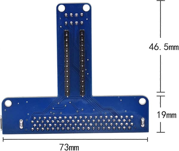 T-tyypin jatkoadapteri Microbit-koekytkentälevylle, yhteensopiva Pythonin graafisen ohjelmointirajapinnan ja Microbitin kanssa (FMY)