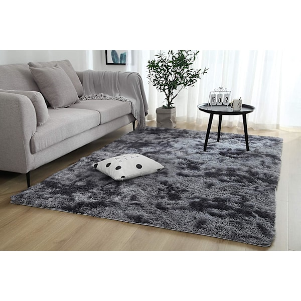 Mjuk Modern Shaggy Inomhusmatta 4x6.6 för Sovrum Vardagsrum Sovsal Barnrum Hem Dekorativ, Halksäker Plysch Fluffig Päls Area Mattor Bekväm N (FMY) Coffee 2 x 4 Ft.