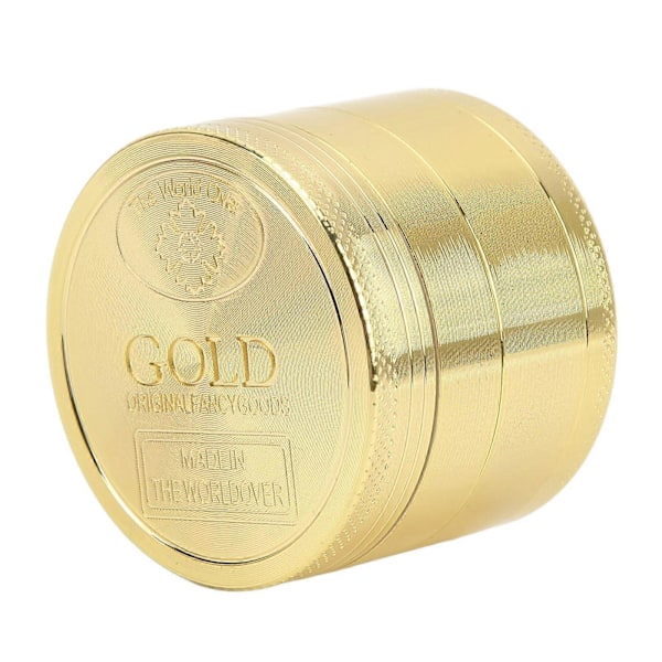 40mm Kryddkvarn 4 Lager Aluminiumlegering Guldpeng Design Kryddkross för Hemmakök (FMY) 5 5