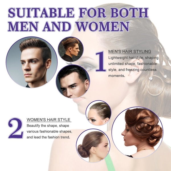 40 g solid hårvoksstift etterbehandling styling hårvoksstift Profesjonell hårvoksstift for menn og kvinner (FMY)