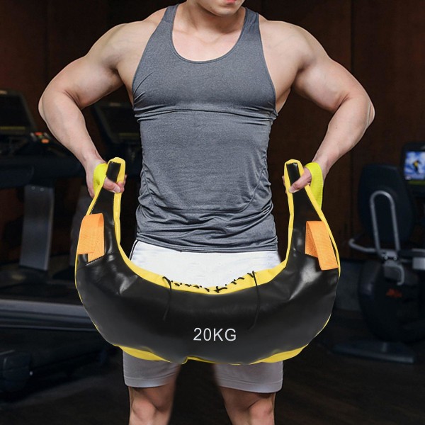 Vægtløftningstaske Bulgarsk Power Bag Styrketræning Sandpose Fitness Træning Sandpose Gul (FMY) yellow