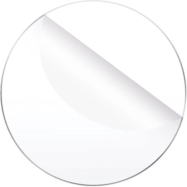 2 st transparent akrylplåt rund, plexiglasskiva, klar akrylplåt rund, akrylplåt (FMY)