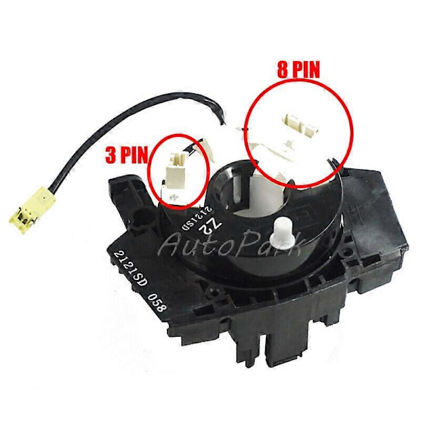 För NISSAN QASHQAI J10 MK1 2006-2013 SQUIB SPIRALKABEL KLOCKA 25560BT25A UK (FMY)