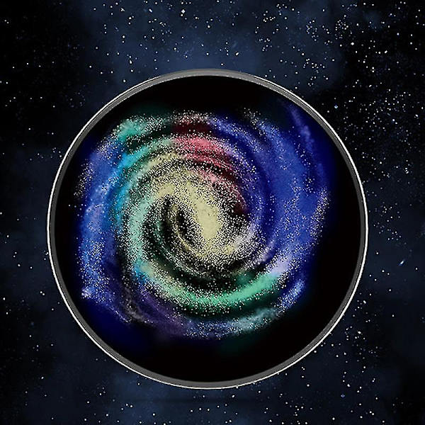 Skrivbordsgyro Mezmocoin Fickleksak Färgglad Lumiunbranded Galaxy Star Rostfritt Stål Rotationsgyro Fingertopp Anti-Stressleksaker Barnpresent Ny (FMY) A
