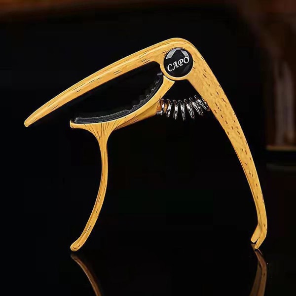 1 st Guitar Capo, 6-strängad akustisk & elektrisk gitarr Capo, gitarr Capo Akustisk  (FMY) Wood grain color