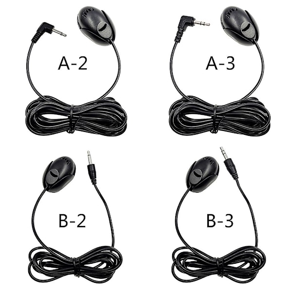 Ekstern Mikrofon Paste Mikrofon 3.5mm Bil Stereo Mikrofon til Bil GPS 2 pole mono-3.5mm elbow
