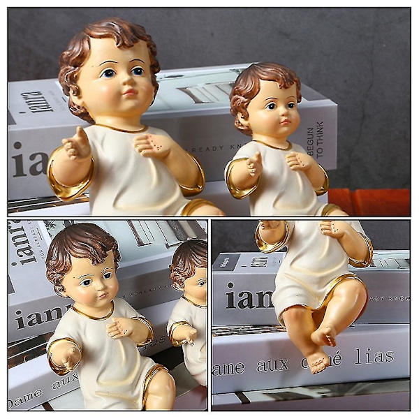 Utendørs Julekrybbe Sett Religiøse Ornamenter Religiøs Figur Julekrybbe Figur Bord Jesus Figur Baby Statue Sxq  (FMY) 15CM