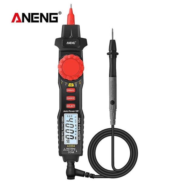 A3004 Elektrisk digital multimeter Pen typ Mätare 4000 räkningar AC/DC Spänningsmotstånd Kapacitans Diod Kontinuitetstestverktyg utan batteri (FMY)