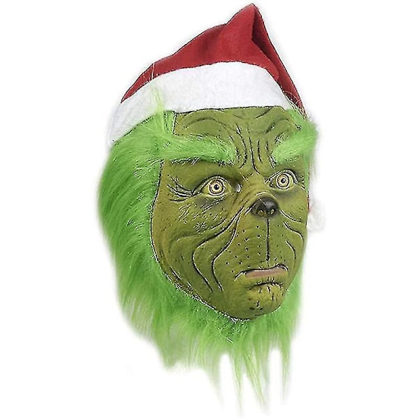 Jul Grinchen Som Mask + Handskar Greenhorn Set (FMY)
