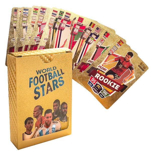 World Football Stars 55Pcs Limited Edition Cards Plastic Football Player Card  (FMY)