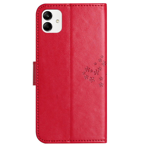 For Motorola Moto G54 5G Cover Ugletræ Imprimeret PU Læder Wallet Telefon Case (FMY) Red