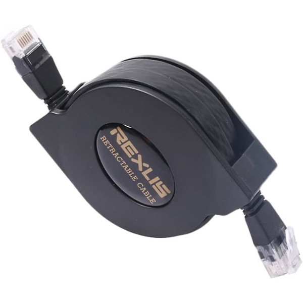 Premium 10 Gigabit Ethernet Cat 6 indragbar nätverkskabel Ultra Flat Rj45-kontakter för LAN-nätverksmodem Router PC-skrivare Switch Box