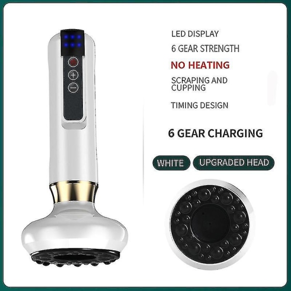 Elektrisk Massar Vakuumsug Guasha Anti Cellulite Skrapa Infraröd Massaterapi (2 produkter) (FMY) 6 levels*No heating4
