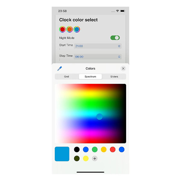 Smart Wifi Værsentral Klokke DIY Søte GIF Animasjoner Skrivebordsdekorasjon Elektronisk Album Funksjon Mini Klokke A (FMY)
