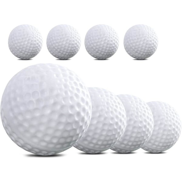10 stk 41 mm golfbolde indendørs udendørs træningsbolde til børn børn golfspiller (hvid) (FMY)