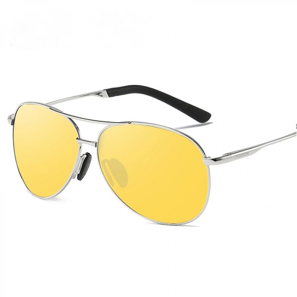 Klassiske Aviator-solbriller til mænd, kvinder, kørende solbriller Polariseret linse 100 % UV-blokering (FMY)