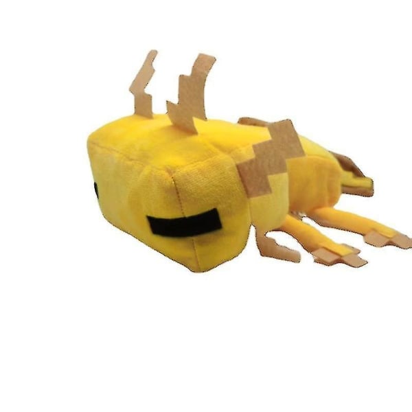 Minecraft Plyschleksak Pixeldocka För Barn Present (FMY) 30cm Yellow Salamander