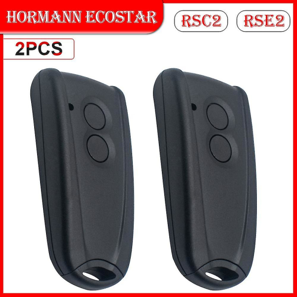 2 st Nya Hormann Ecostar Rsc2 Rse2 43392mhz Fjärrkontroll Garage Dörrkommando Ecostar Rsc2-433 Rse2-433 Trådlös Sändare (FMY) 2Buttons