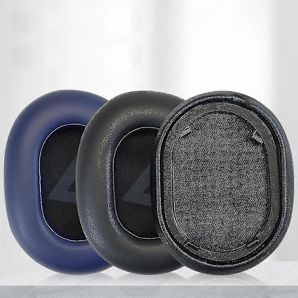 2 kpl PU-nahkaa korvatyynyt kuulokkeiden vaahtomuovipehmusteet Plantronics Backbeat Go 810:lle (FMY) Blue