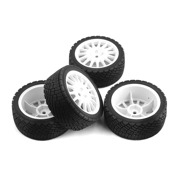 1:10 Fjärrkontroll Bilhjul Wheels Run Flat Däck Hållbara däck Leksaksbilstillbehör (FMY)