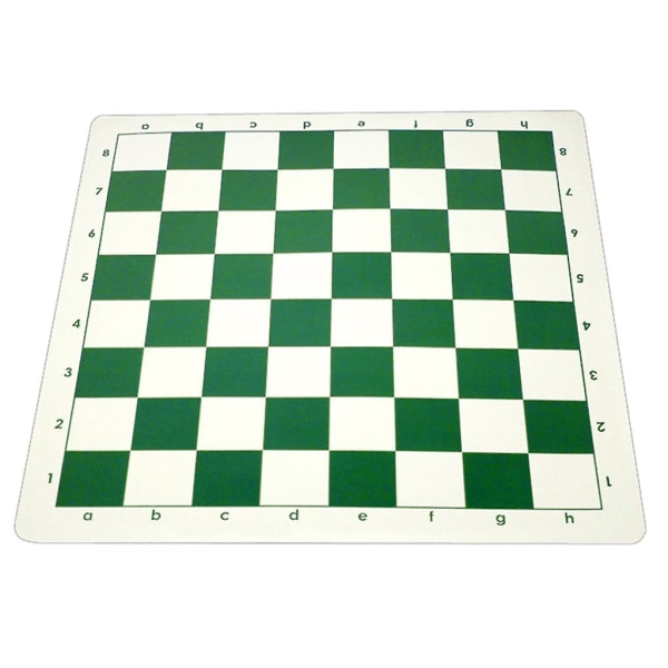 Schackmatta, Pu Leather Tournament Roll Up Schackbräde Schack Rullbart schackbräde (FMY) 35cm Green