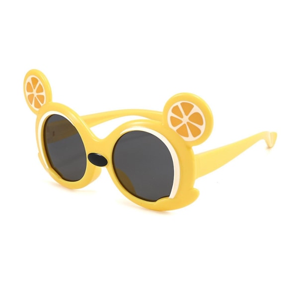 Fashion Trend Lasten aurinkolasit Pojille ja tytöille Mukavat lasit ----keltainen kehys (FMY)