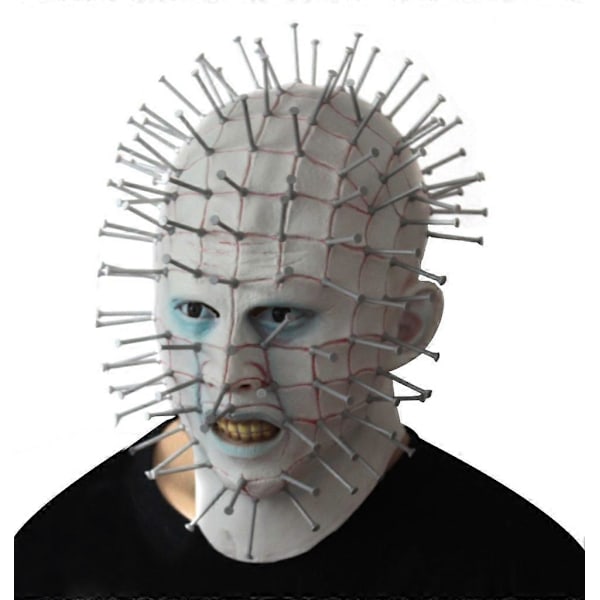 Halloween kreativ Hellraiser maske horror spøgelsesjagt hoveddækning neglemaske (FMY) Image color One size