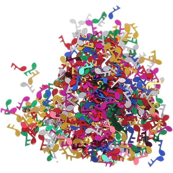 3-pak 15 g musiknot konfetti bordkonfetti dekoration Festartikler til musikfest Fødselsdag bryllup baby shower (FMY)