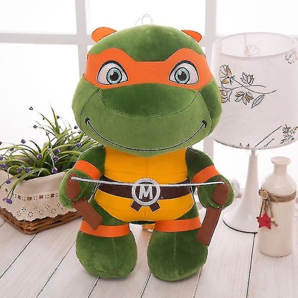 Sköldpaddor Plysch Plysch Samlarobjekt Ninja Plyschdjur (donatello)  (FMY) Orange 25CM