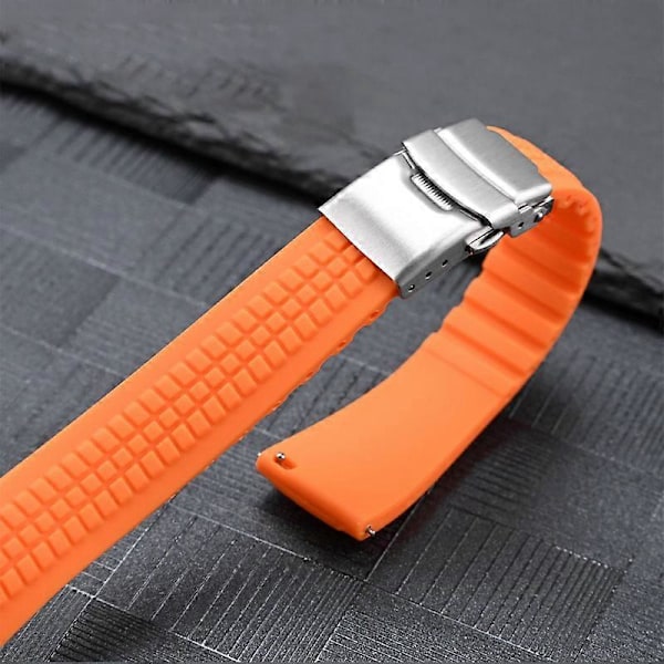 20MM Klokkereim Klippbar Flat Hode Grensesnitt Universal Rem For Patek Phillip (FMY) Orange