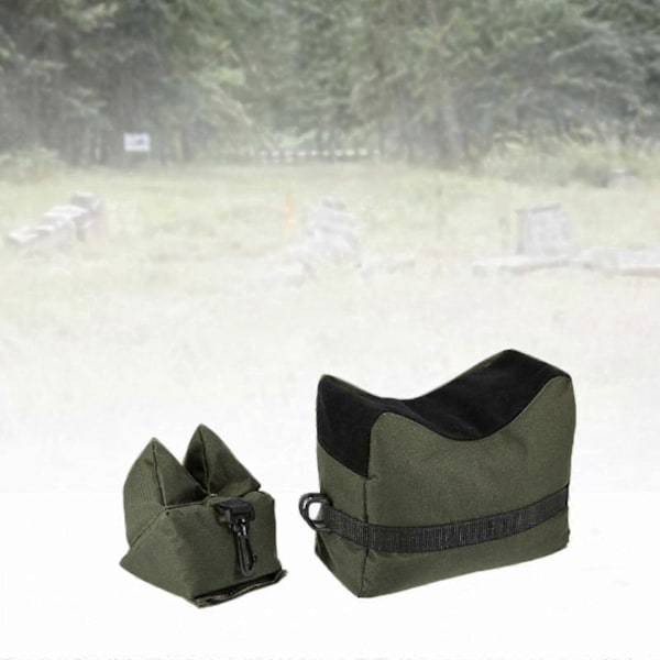 2 st Skjutbane Sandsäck Set Ställ Viktpåsar för Picknick Utomhussporter (FMY) Green