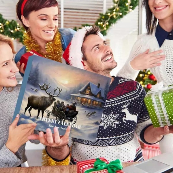 Adventskalender med overlevelsesutstyr for menn - Overlevelsesverktøy Adventskalender (FMY) a