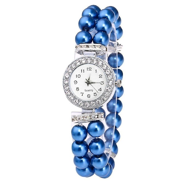 Kristallikello, Naisten Helmihihnallinen, Kvartsirannekello, Malli Naisille (FMY) Blue