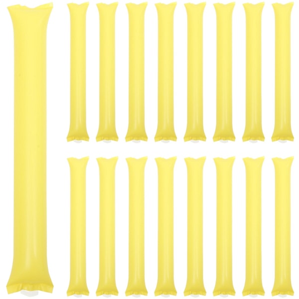 40 stk oppblåsbare pinner støy pinner oppblåsbare bom plast pinner festartikler (FMY) Yellow 60.00X10.00X5.00CM