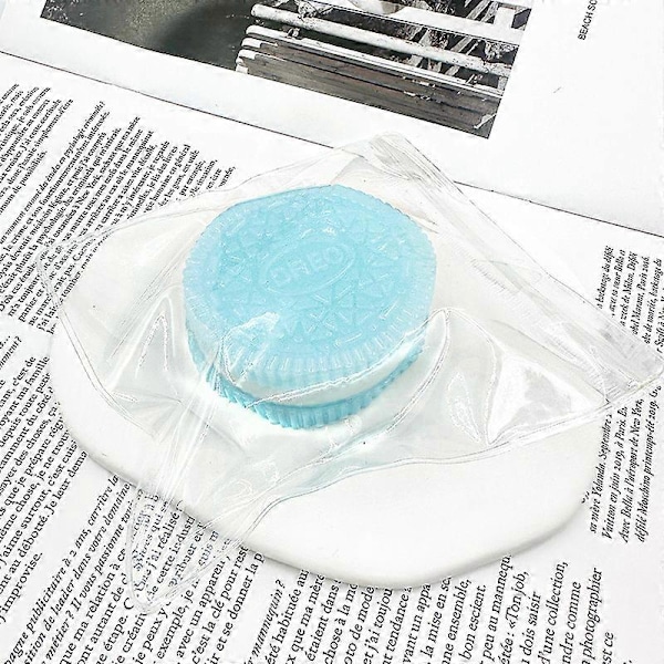 Taba Squishy-kex, stressboll, Kawaii Squishies PVC-leksaker, stressreducerande pälsboll OPP-förpackningspresenter | Squishy-fidgetleksaker för ångest och avkoppling (FMY)