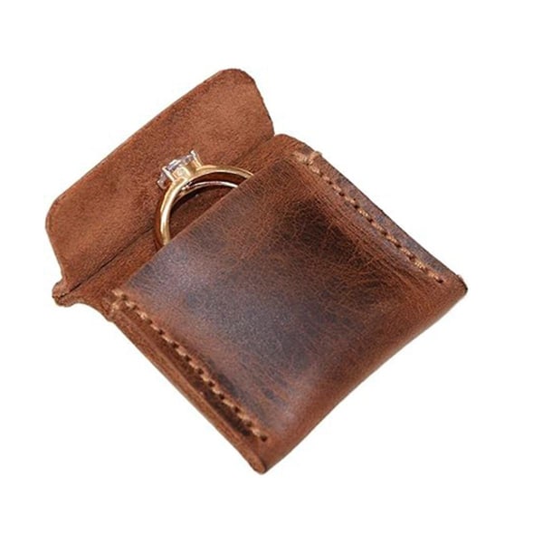 2 Ring Naing Bag Smycken Förpackningspåse Förslag Förslag Papper Bröllop Bröllop Ring Box  (FMY)