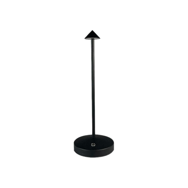 1800 mah oppladbar led bordlampe moderne berøringsjustering bordlampe for soverom Restaurant dekorasjon lys svart (FMY) Black