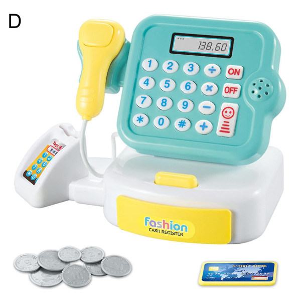Elektroniske barn late som leke Simulering Supermarked Cash Register Game Toy (FMY)