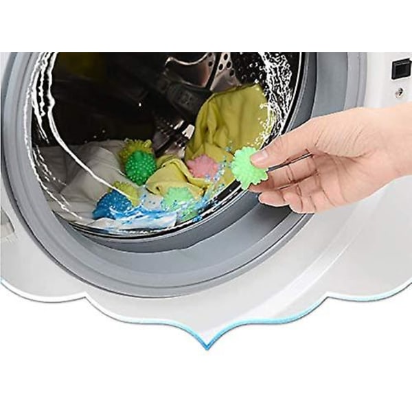 100 stk. Vaskebold Vaskemaskine Tøj Rensebold 4,5 Cm Solid Pvc Magisk Dekontaminering Anti Oprulning Tøj Plejebold (tilfældig farve) (FMY)