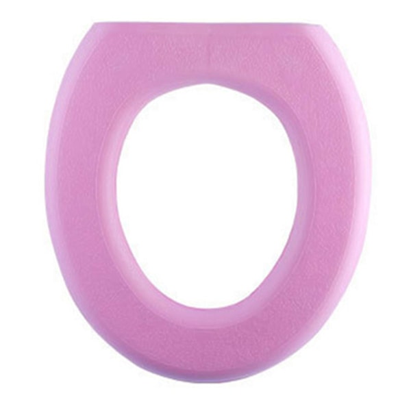 WC-istuimen pehmuste vedenpitävä pehmeä WC-istuimen päällinen kestävä lämmin pehmeä tyyny kylpyhuoneen WC:hen (FMY) Pink