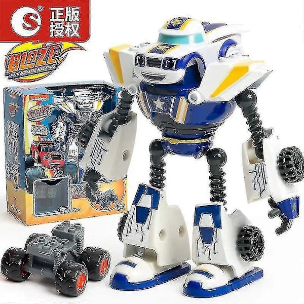 Deformert Robotbil Leke Actionfigur Modell Barn Leke Julergaver - Blaze Monster Machines Anime  (FMY) 4