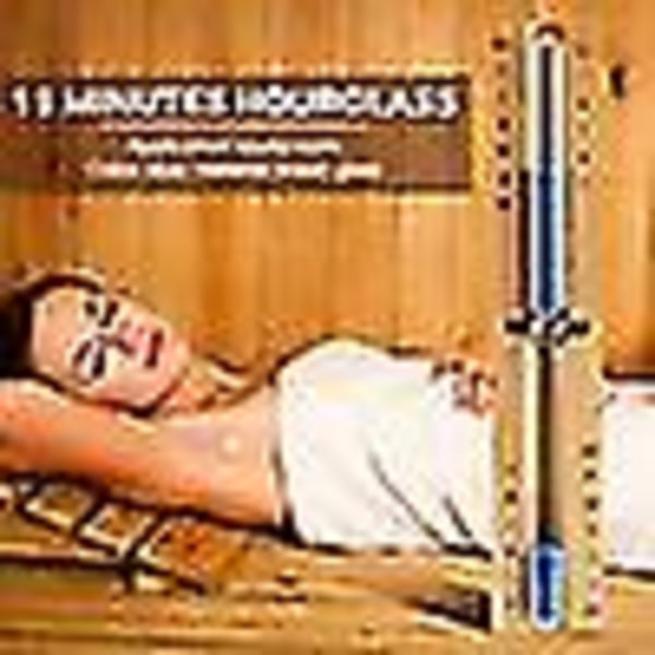 15 Minutters Timer Sauna Sandur Wall-monteret Roterende Sandur Nedtællingsur 15 Minutter (blå) (FMY)