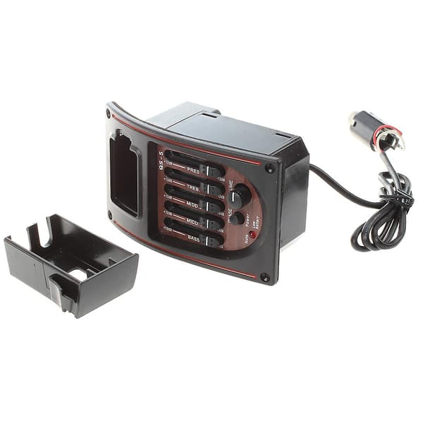 Akustisk gitarr - 5-bands EQ-tuner med piezo-pickup (FMY) As shown