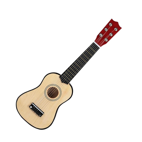 21 tum elektrisk gitarr klassisk akustisk gitarr trägitarr trä akustisk gitarr vintage stil akustisk gitarr (FMY) Beige 54X17X6cm