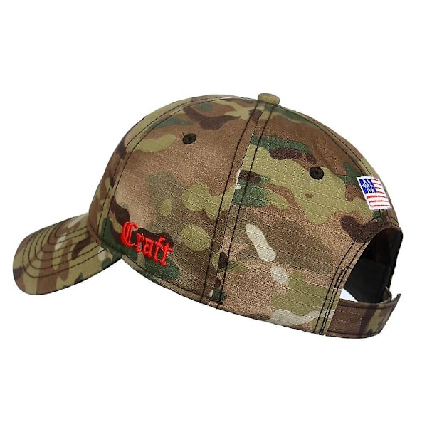 T.s.n.k Kamuflasje Løpehette for Menn og Kvinner Amerikansk Punisher Seal Team Bomullshatt Justerbar Snapback Baseballhette (FMY) Punisher TAN