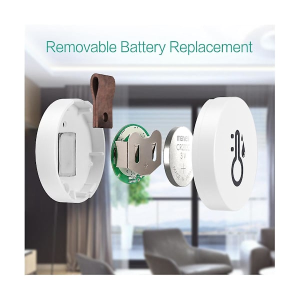 2 stk Trådløs Termometer Hygrometer Bluetooth Fjernbetjening Termometer Præcis Indendørs Temperatur (FMY)