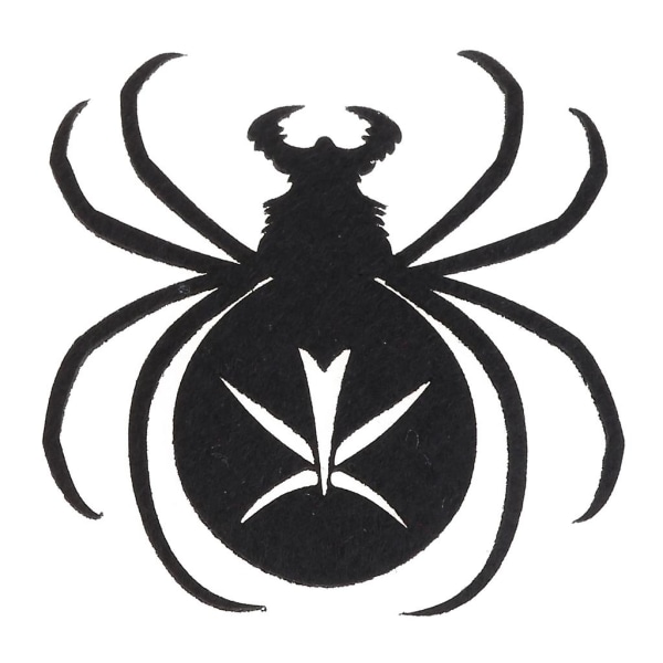 Filt-drinkunderlegg Halloween edderkopp-nett-underlegg 4 stk. svarte dalbrikker Feriefest-rekvisita Skrivebordsdekorasjon Besøksgave (FMY)